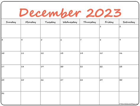 december 2023 calendar template free editable